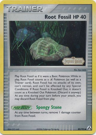 Root Fossil (80/92) (Stamped) [EX: Legend Maker] | Fandemonia Ltd