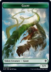 Giant // Food (17) Double-sided Token [Throne of Eldraine Tokens] | Fandemonia Ltd