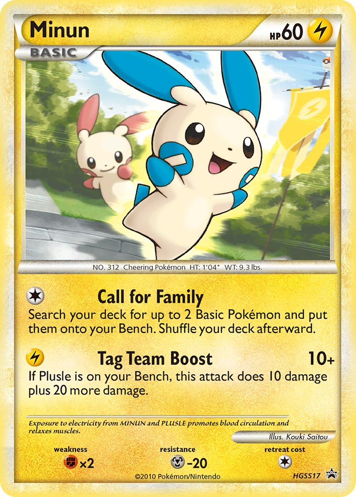 Minun (HGSS17) [HeartGold & SoulSilver: Black Star Promos] | Fandemonia Ltd