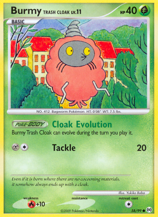 Burmy Trash Cloak (58/99) [Platinum: Arceus] | Fandemonia Ltd