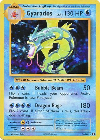 Gyarados (34/108) [XY: Evolutions] | Fandemonia Ltd