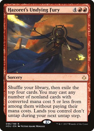 Hazoret's Undying Fury [Hour of Devastation] | Fandemonia Ltd
