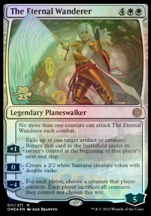 The Eternal Wanderer [Phyrexia: All Will Be One Prerelease Promos] | Fandemonia Ltd