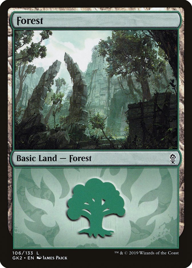 Forest (106) [Ravnica Allegiance Guild Kit] | Fandemonia Ltd