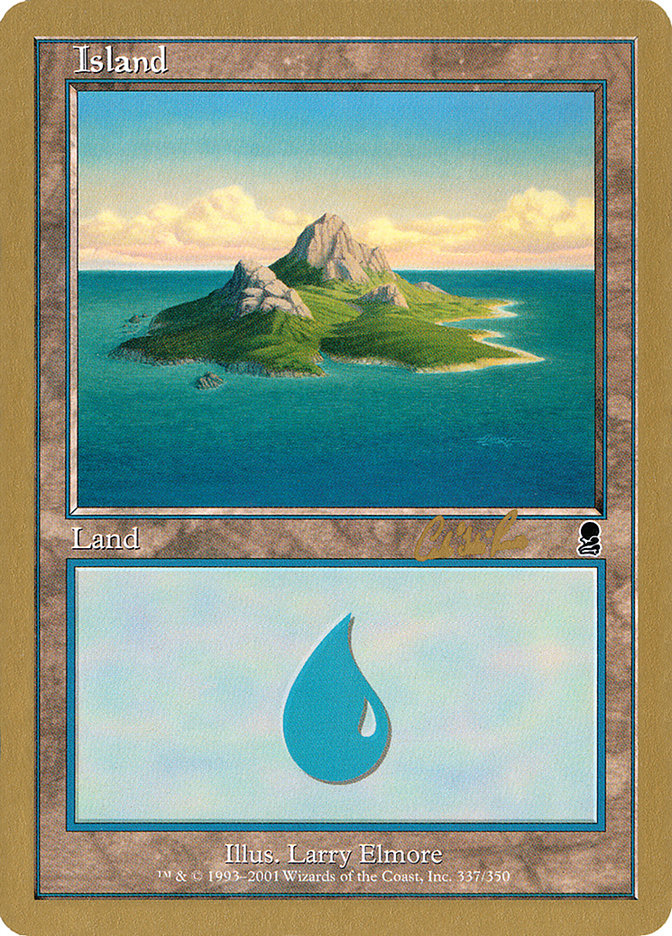 Island (cr337a) (Carlos Romao) [World Championship Decks 2002] | Fandemonia Ltd