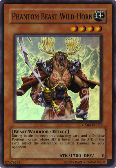 Phantom Beast Wild-Horn [GX02-EN002] Super Rare | Fandemonia Ltd