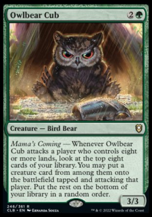 Owlbear Cub [Commander Legends: Battle for Baldur's Gate] | Fandemonia Ltd