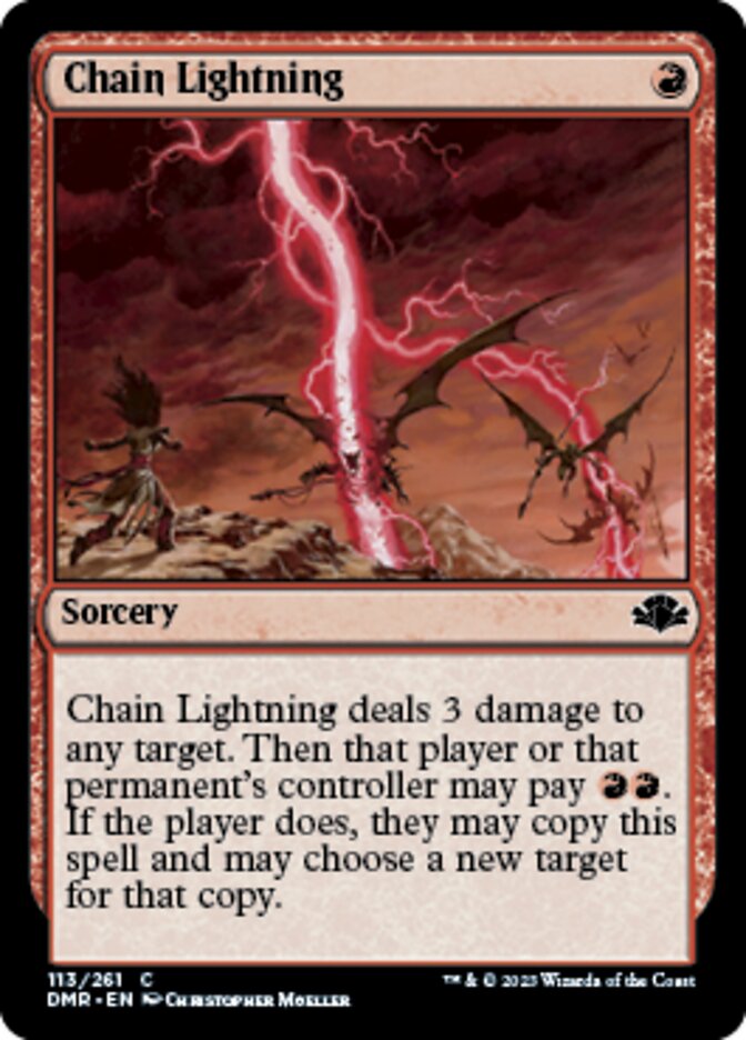 Chain Lightning [Dominaria Remastered] | Fandemonia Ltd