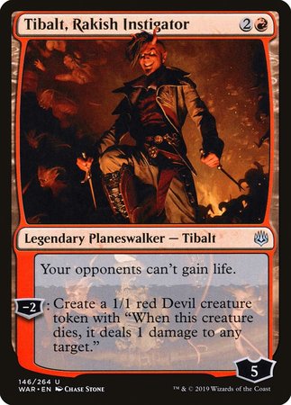 Tibalt, Rakish Instigator [War of the Spark] | Fandemonia Ltd