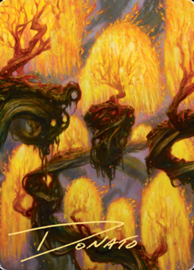 Grove of the Burnwillows Art Card (Gold-Stamped Signature) [Zendikar Rising Art Series] | Fandemonia Ltd