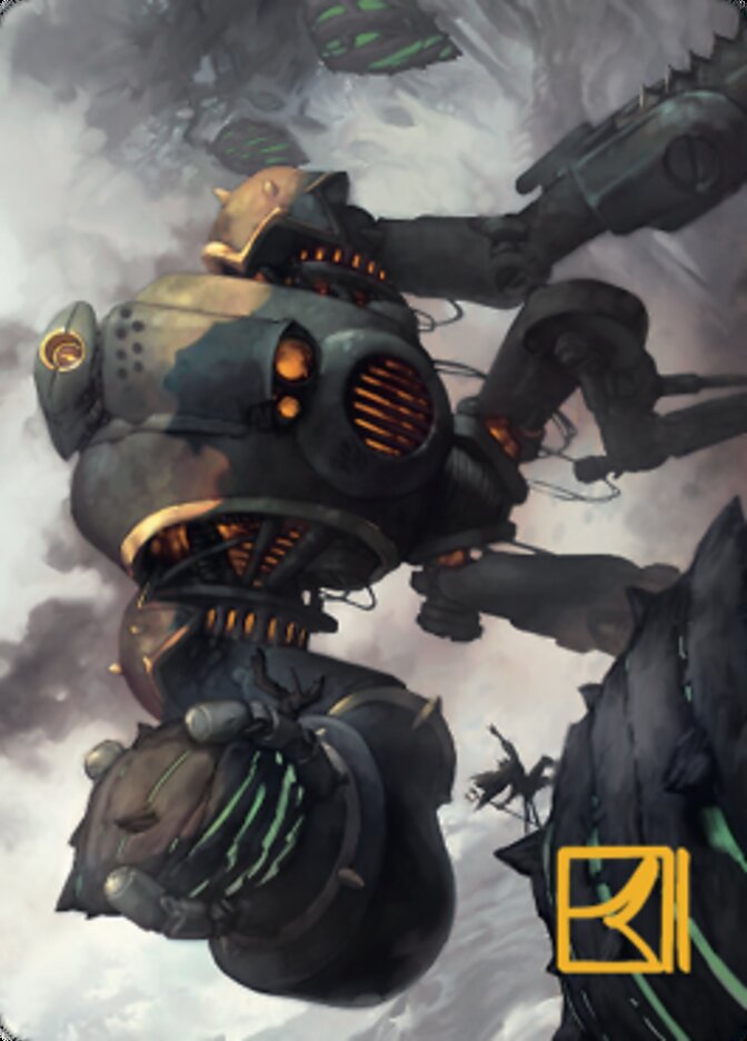 Rust Goliath Art Card (Gold-Stamped Signature) [The Brothers' War Art Series] | Fandemonia Ltd