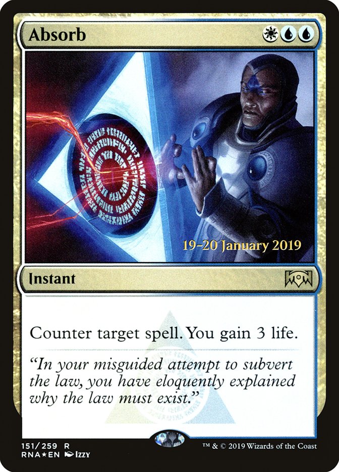 Absorb [Ravnica Allegiance Prerelease Promos] | Fandemonia Ltd