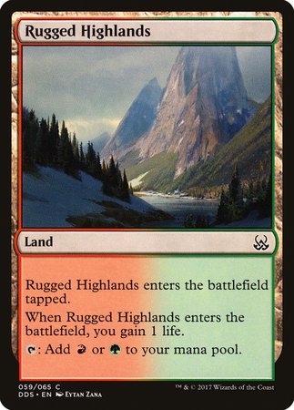Rugged Highlands [Duel Decks: Mind vs. Might] | Fandemonia Ltd