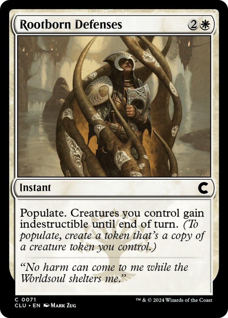 Rootborn Defenses [Ravnica: Clue Edition] | Fandemonia Ltd