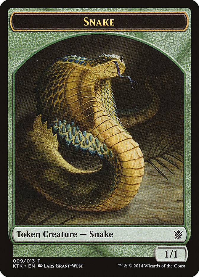 Snake [Khans of Tarkir Tokens] | Fandemonia Ltd