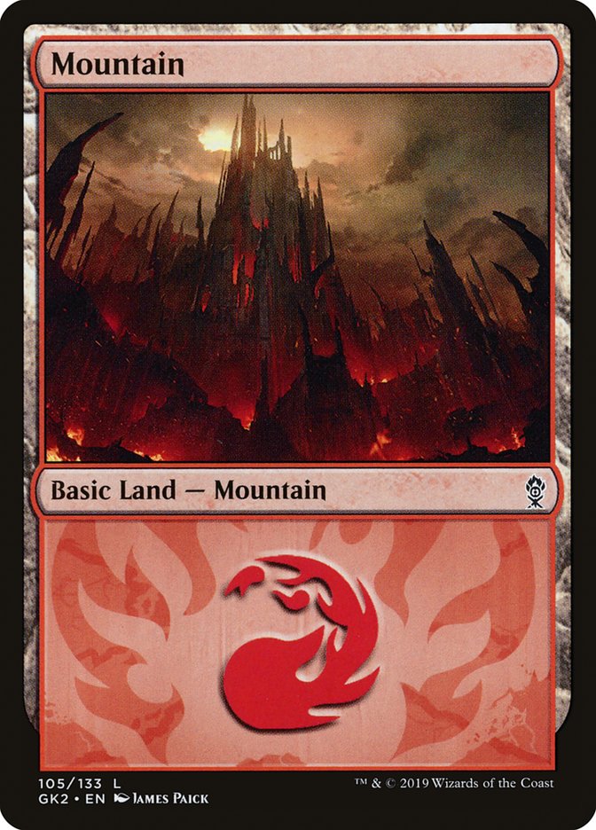 Mountain (105) [Ravnica Allegiance Guild Kit] | Fandemonia Ltd