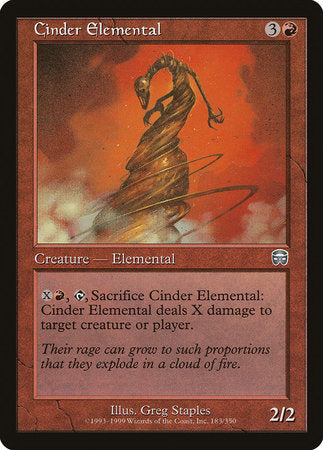 Cinder Elemental [Mercadian Masques] | Fandemonia Ltd