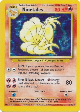 Ninetales (12/102) [Base Set Unlimited] | Fandemonia Ltd