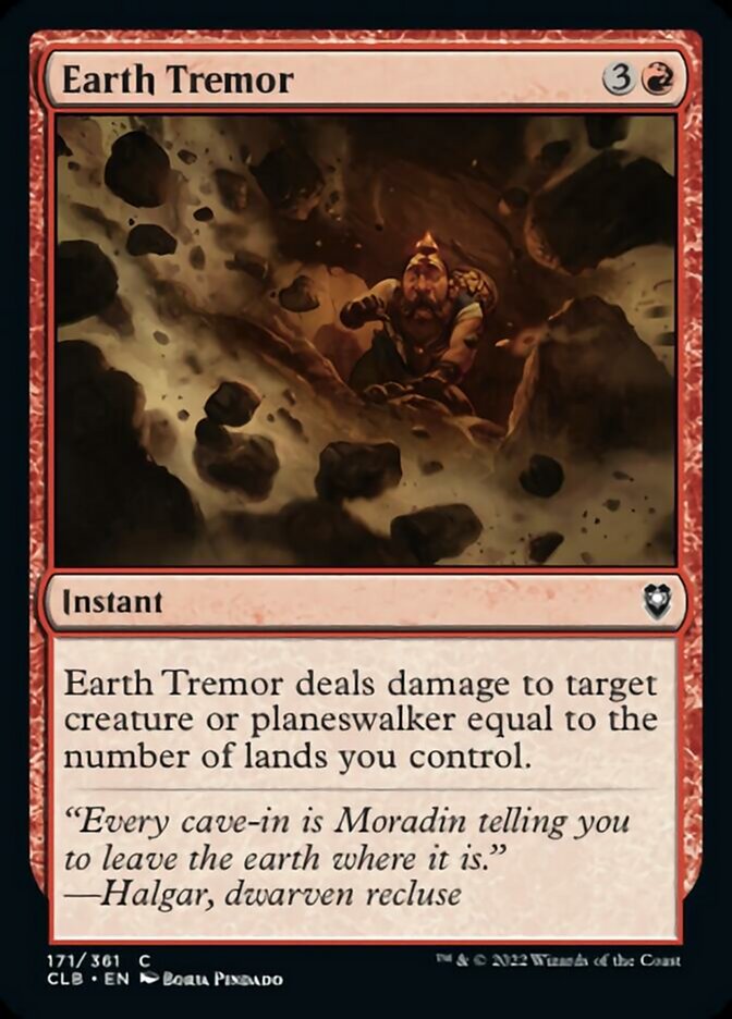 Earth Tremor [Commander Legends: Battle for Baldur's Gate] | Fandemonia Ltd