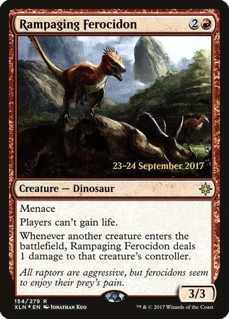 Rampaging Ferocidon [Ixalan Promos] | Fandemonia Ltd