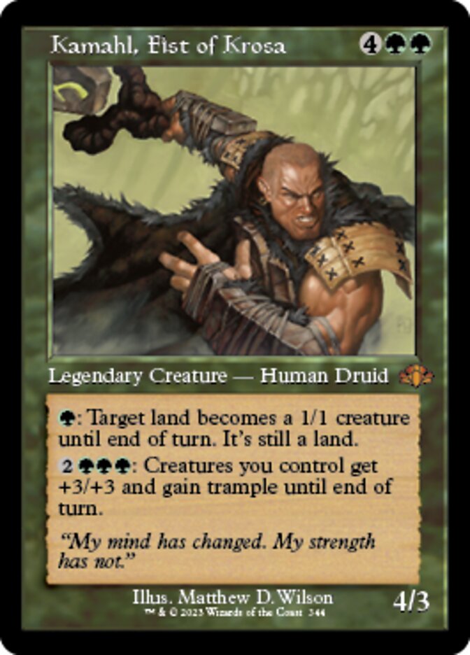 Kamahl, Fist of Krosa (Retro) [Dominaria Remastered] | Fandemonia Ltd