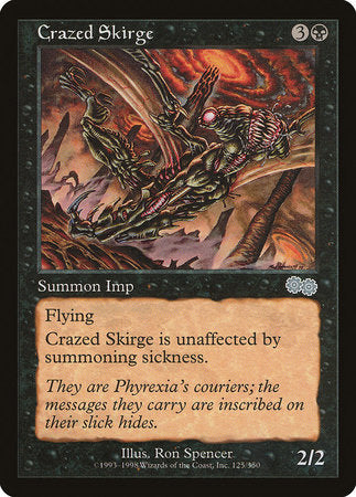 Crazed Skirge [Urza's Saga] | Fandemonia Ltd