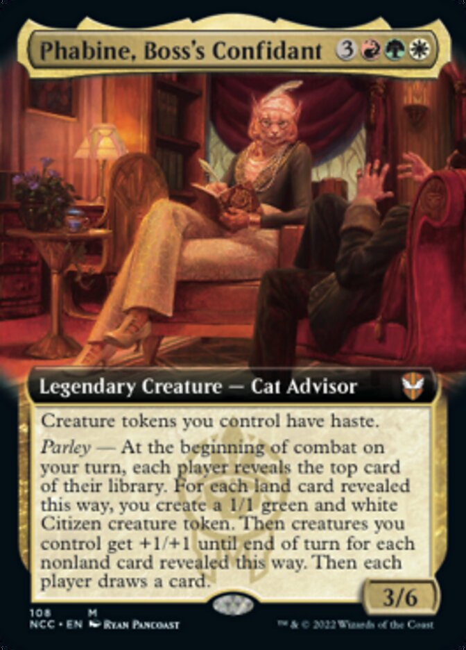 Phabine, Boss's Confidant (Extended Art) [Streets of New Capenna Commander] | Fandemonia Ltd