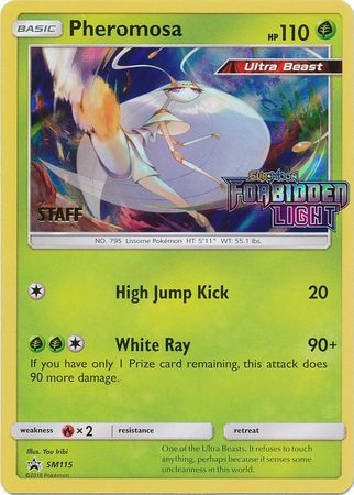 Pheromosa (SM115) (Staff Prerelease Promo) [Sun & Moon: Black Star Promos] | Fandemonia Ltd