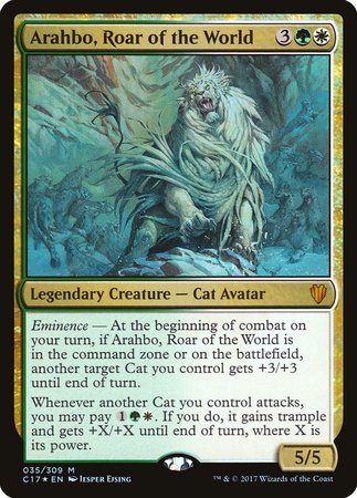 Arahbo, Roar of the World [Commander 2017] | Fandemonia Ltd