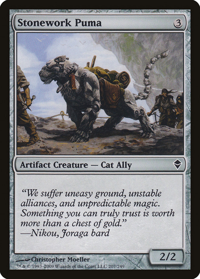 Stonework Puma [Zendikar] | Fandemonia Ltd
