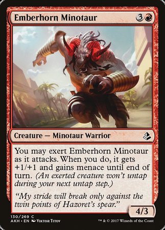 Emberhorn Minotaur [Amonkhet] | Fandemonia Ltd