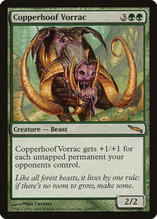 Copperhoof Vorrac [Mirrodin] | Fandemonia Ltd