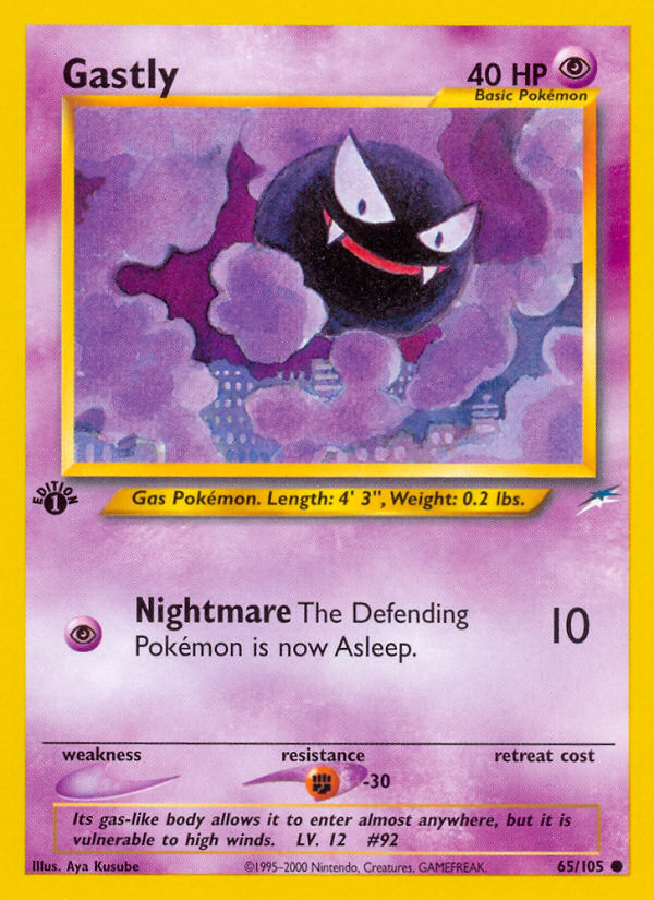 Gastly (65/105) [Neo Destiny 1st Edition] | Fandemonia Ltd