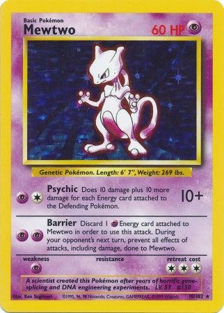 Mewtwo (10/102) [Base Set Unlimited] | Fandemonia Ltd