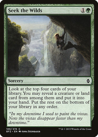 Seek the Wilds [Battle for Zendikar] | Fandemonia Ltd