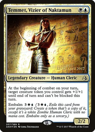 Temmet, Vizier of Naktamun [Amonkhet Promos] | Fandemonia Ltd