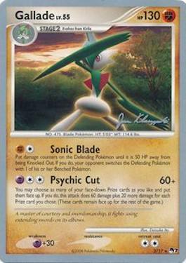 Gallade LV.55 (2/17) (Psychic Lock - Jason Klaczynski) [World Championships 2008] | Fandemonia Ltd