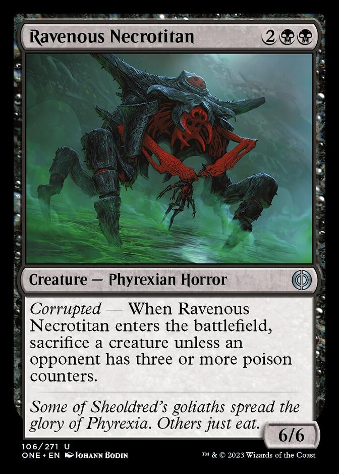 Ravenous Necrotitan [Phyrexia: All Will Be One] | Fandemonia Ltd
