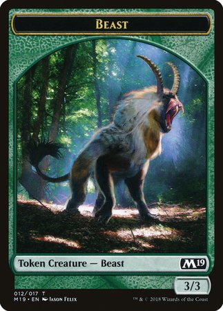 Beast Token [Core Set 2019 Tokens] | Fandemonia Ltd