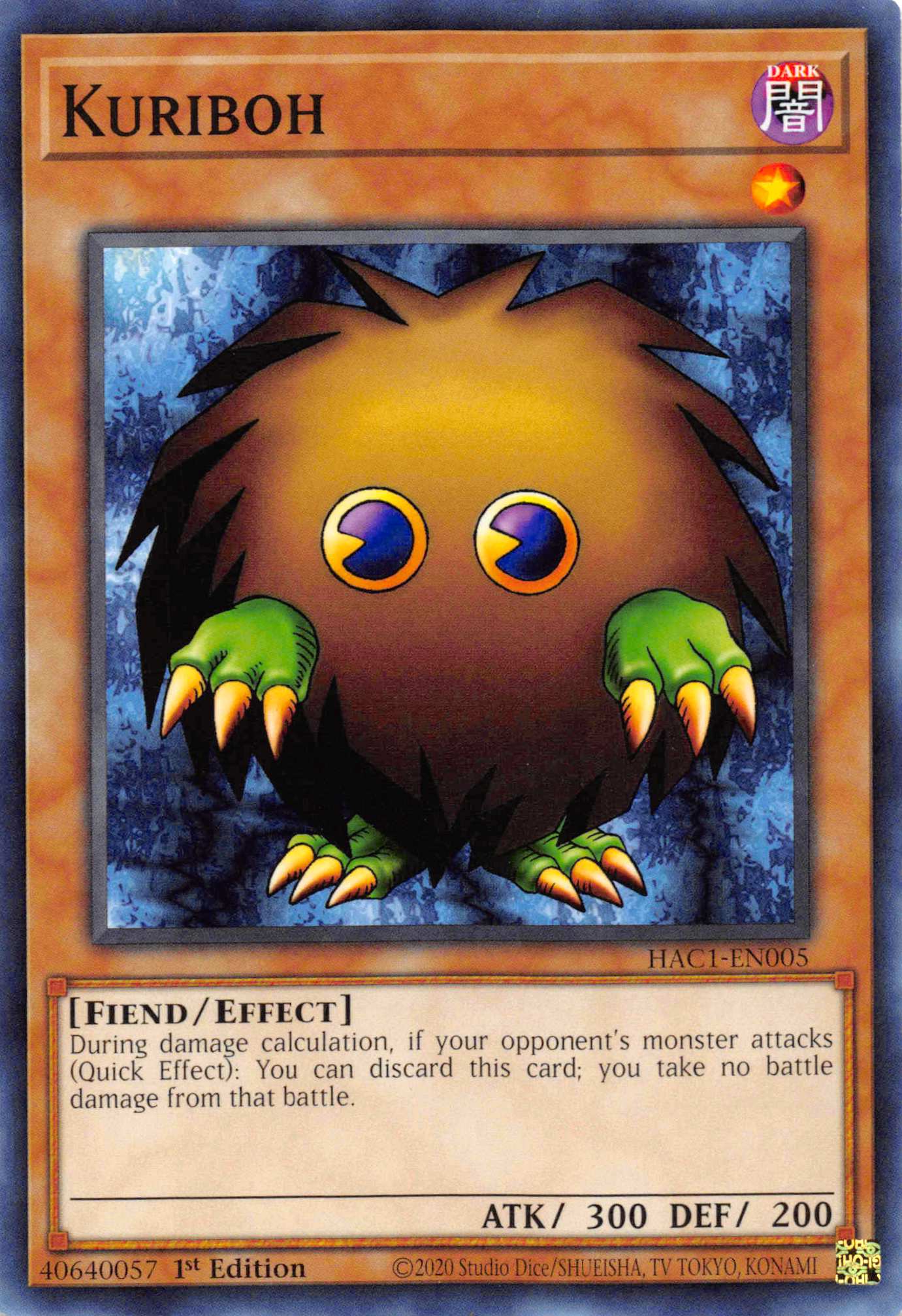 Kuriboh [HAC1-EN005] Common | Fandemonia Ltd