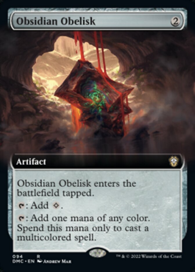 Obsidian Obelisk (Extended Art) [Dominaria United Commander] | Fandemonia Ltd