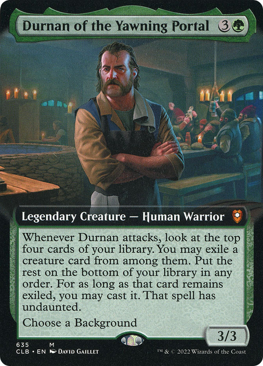 Durnan of the Yawning Portal (Extended Art) [Commander Legends: Battle for Baldur's Gate] | Fandemonia Ltd