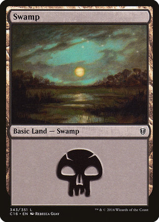 Swamp (343) [Commander 2016] | Fandemonia Ltd