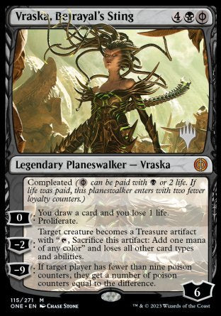 Vraska, Betrayal's Sting (Promo Pack) [Phyrexia: All Will Be One Promos] | Fandemonia Ltd