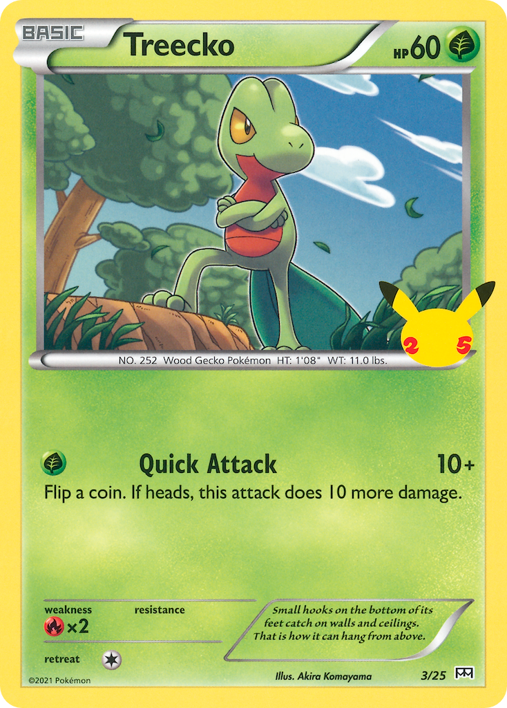 Treecko (3/25) [McDonald's 25th Anniversary] | Fandemonia Ltd