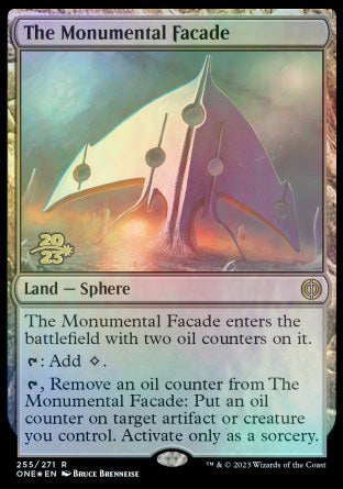 The Monumental Facade [Phyrexia: All Will Be One Prerelease Promos] | Fandemonia Ltd