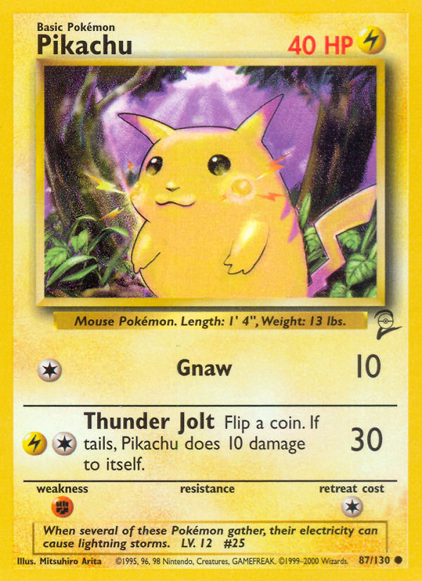 Pikachu (87/130) [Base Set 2] | Fandemonia Ltd