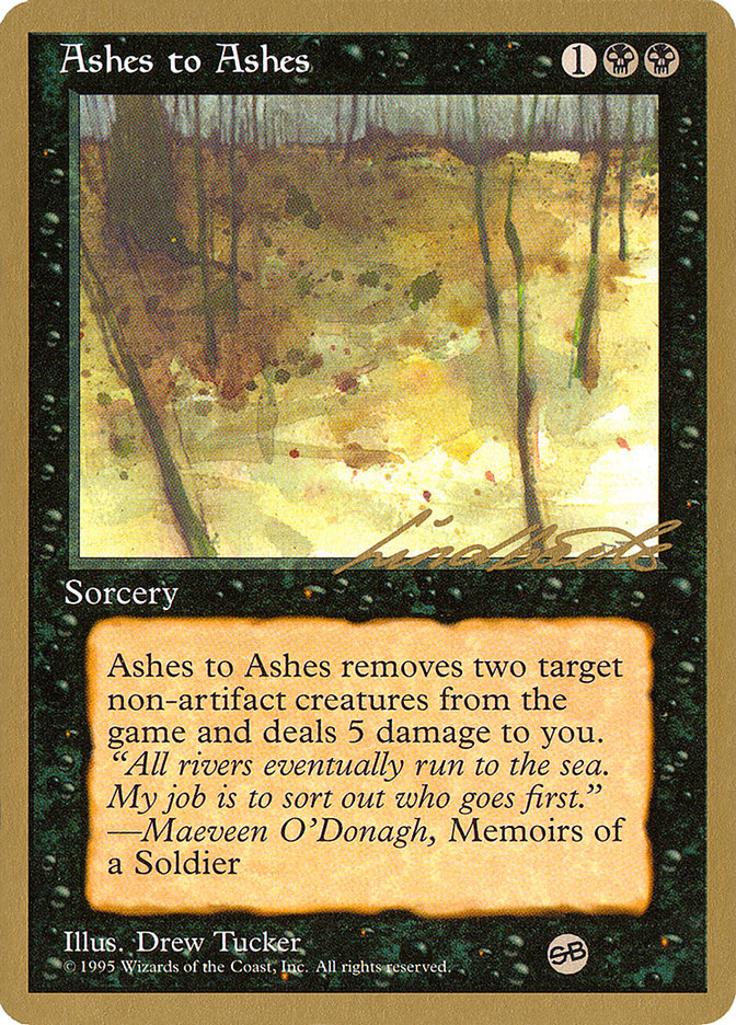 Ashes to Ashes (Leon Lindback) (SB) [Pro Tour Collector Set] | Fandemonia Ltd