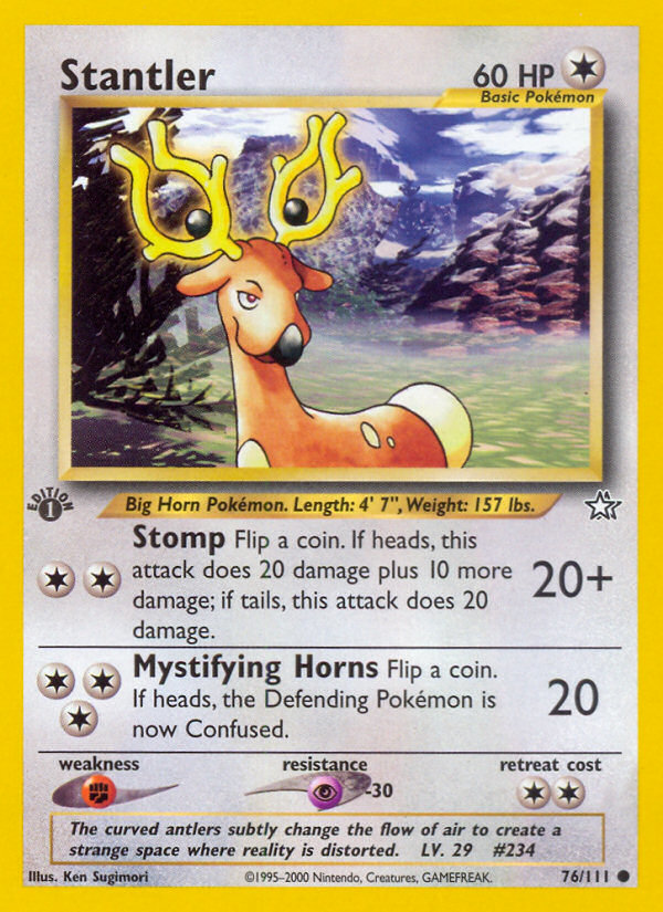 Stantler (76/111) [Neo Genesis 1st Edition] | Fandemonia Ltd