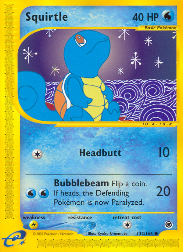 Squirtle (132/165) [Expedition: Base Set] | Fandemonia Ltd